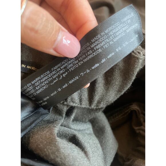 MASSIMO DUTTI Wide Leg Wool Trouser Pant Stretch Fits Size XS CAREER MINIMALIST - Picture 5 of 10